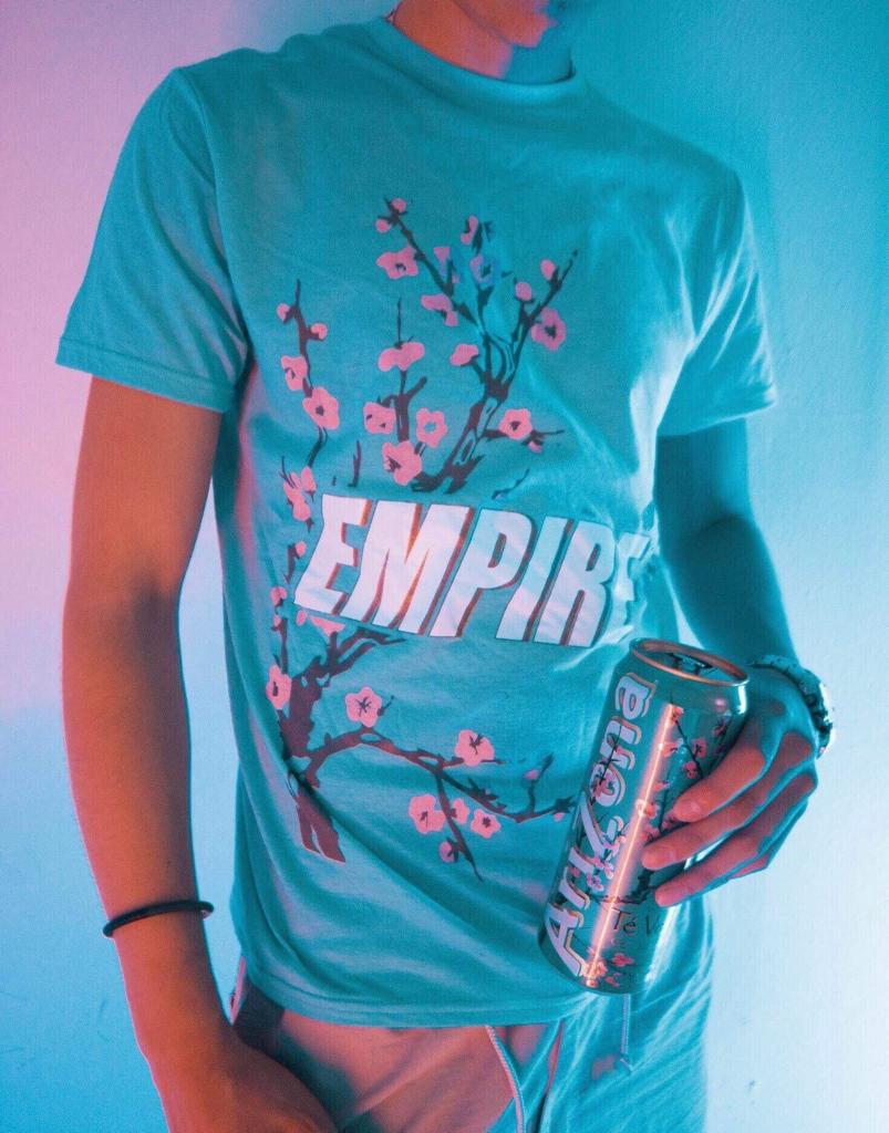 Playera Arizona azul árbol