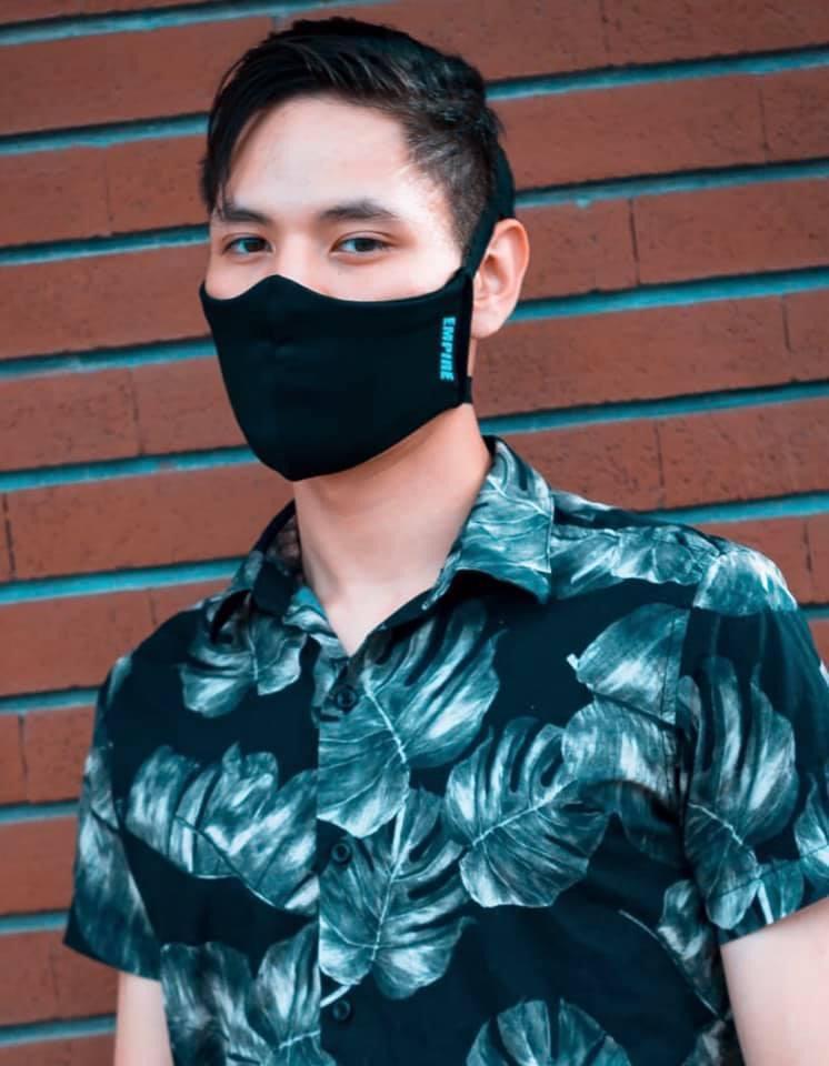 Tapa Bocas Negro Azul